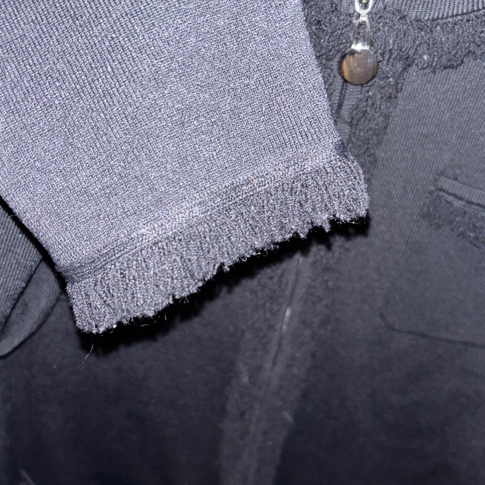 Grace Elements Elegant Black Cardigan~Fits better as a large - Picture 5 of 6